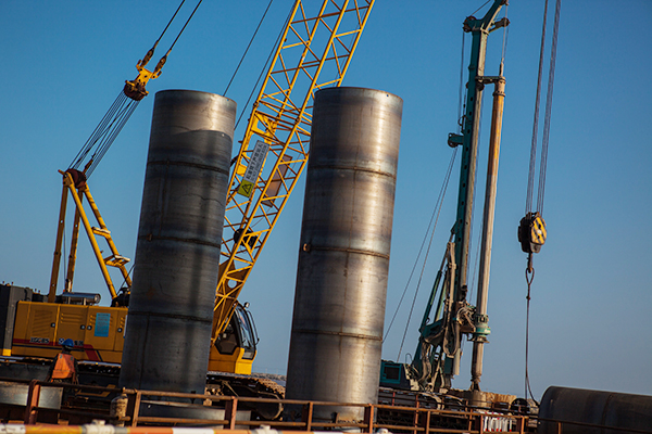 入海深110米！k豆钱包智能旋挖钻机助建飞云江特大桥