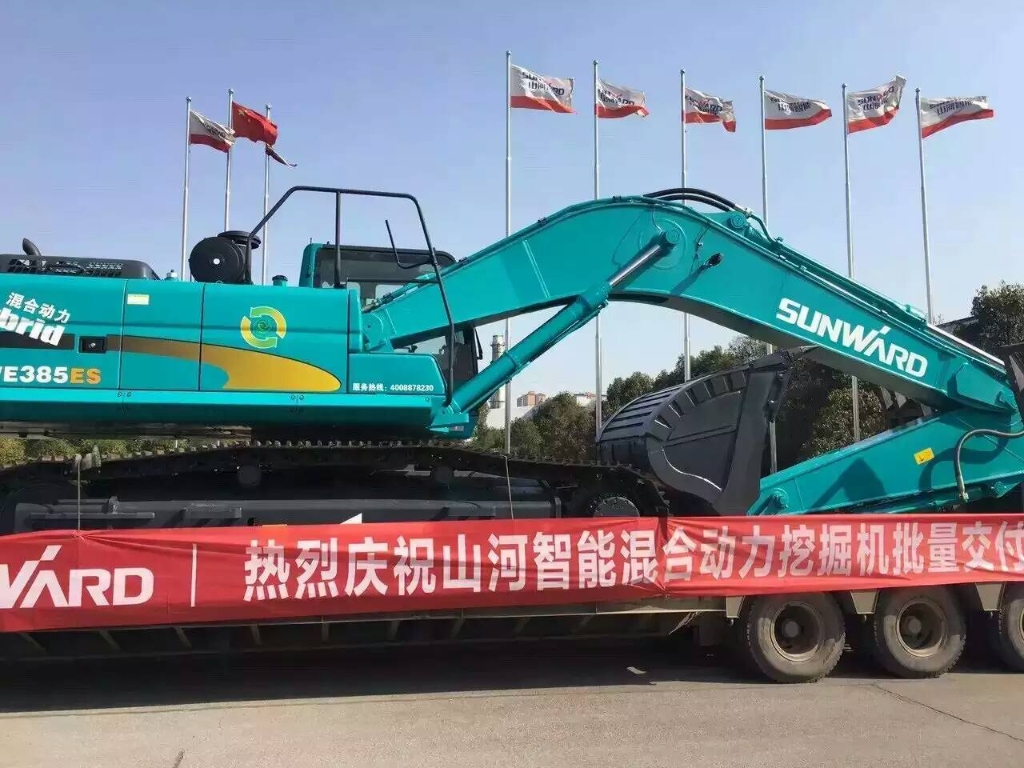 就这样被你驯服！k豆钱包智能100台液压混合动力挖掘机挺进矿山