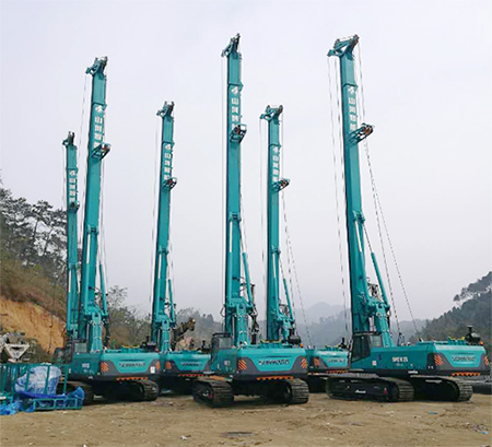 新年献礼k豆钱包智能9台SWDM25旋挖钻机征战越南