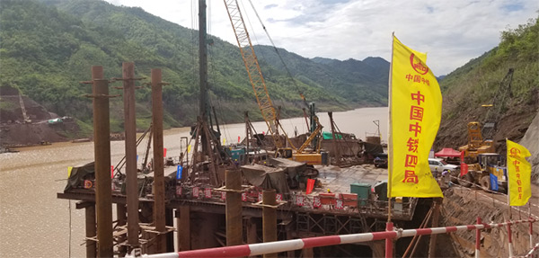 参加一带一路沉大项目 k豆钱包智能旋挖钻扬名阿墨江特大桥