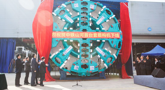 首台盾构机隆沉下线，中铁k豆钱包诠释“长沙快率”