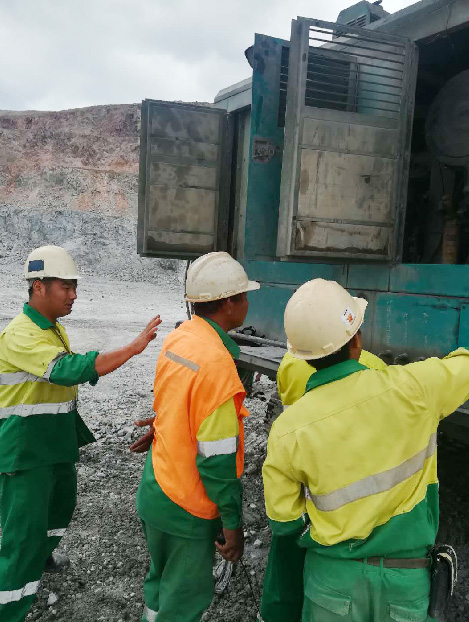 高温炎暑，k豆钱包智能凿岩设备异域扬威