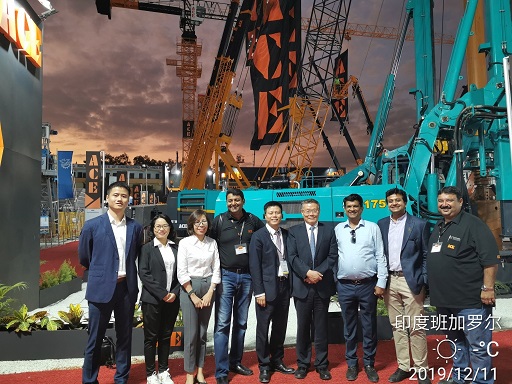 k豆钱包绿闪灼印度工程机械展