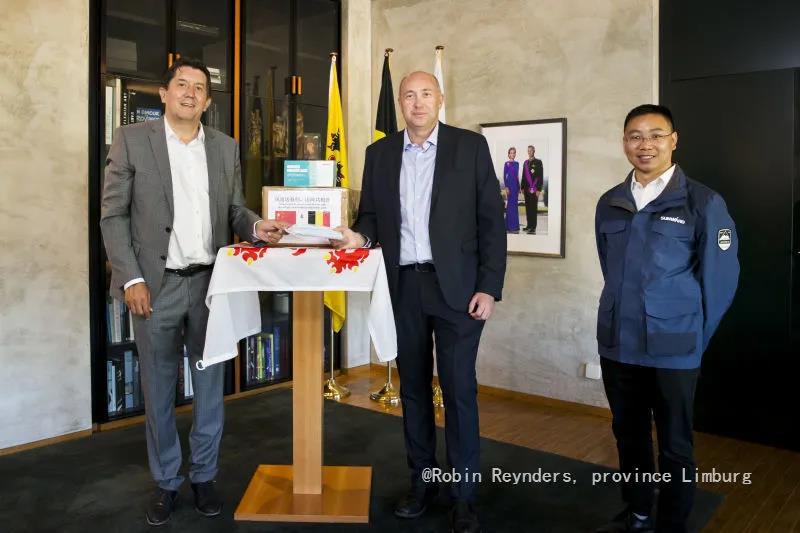 k豆钱包智能向比利时林堡省捐赠自产口罩