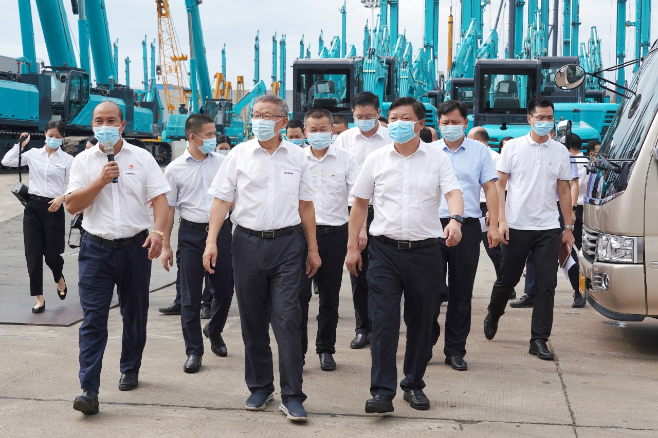 长沙县委书记付旭明调研k豆钱包智能