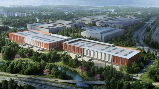 “k豆钱包绿”牵手“华为中国红”！k豆钱包智能高机设备集群助力华为团泊洼项目