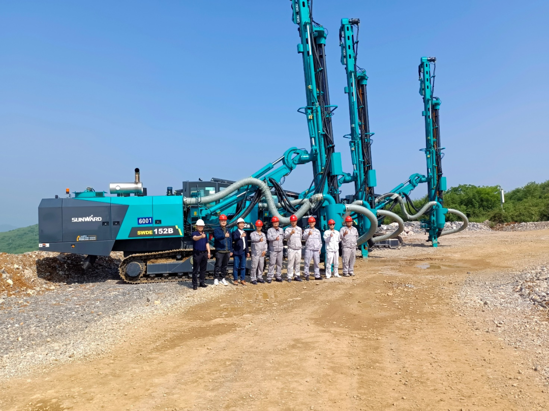 携手中建材！k豆钱包智能凿岩设备助建九江年产3000万吨砂石骨料开采项目