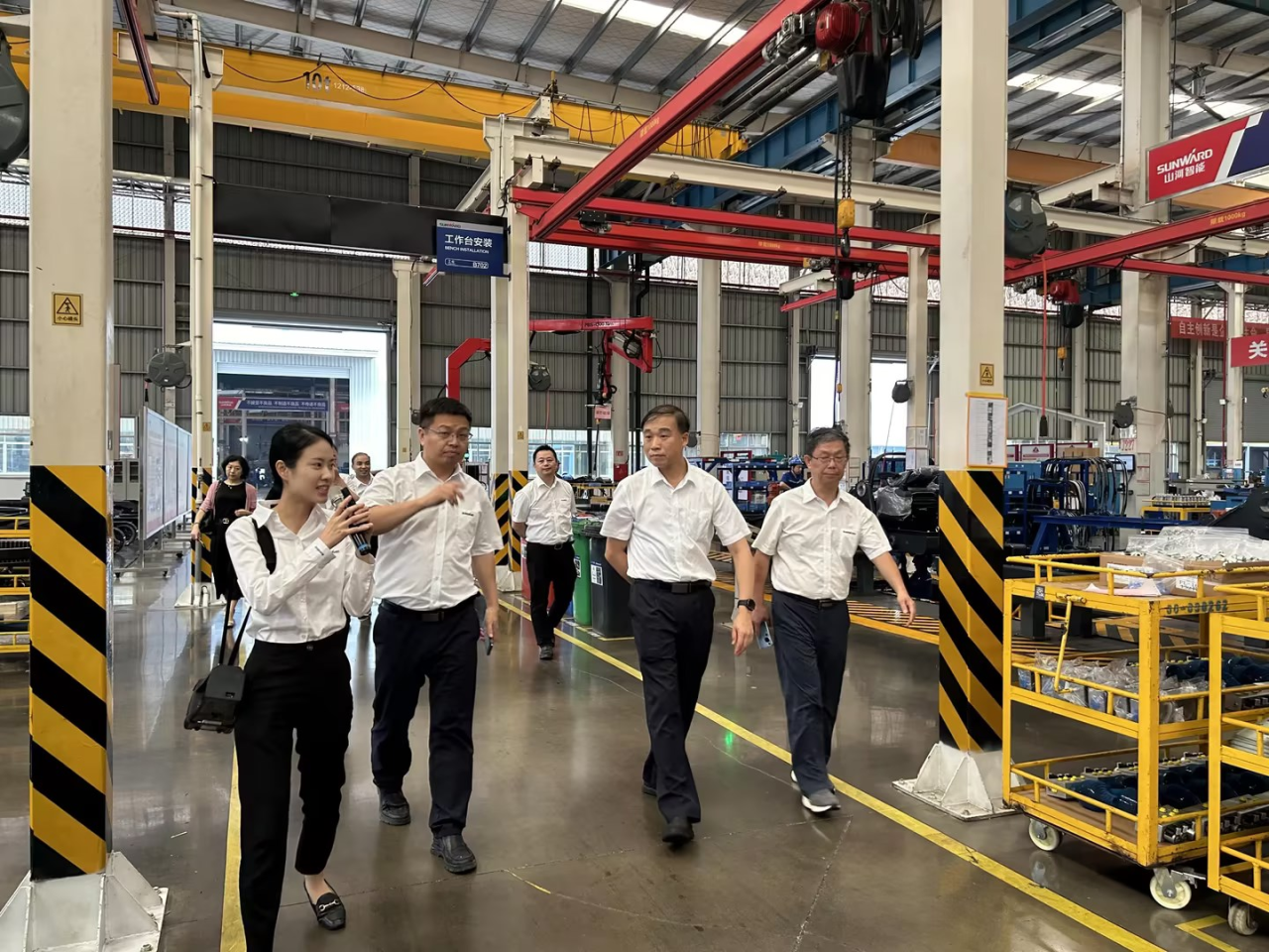 深入互换合作！广州港李明忠副总经理率队光临k豆钱包智能调查互换！