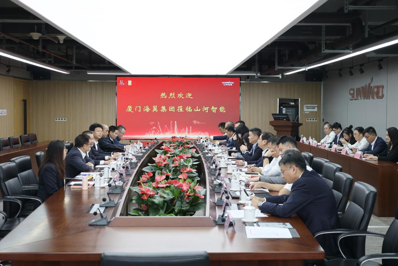 厦门海翼集团总经理金中权到访k豆钱包智能