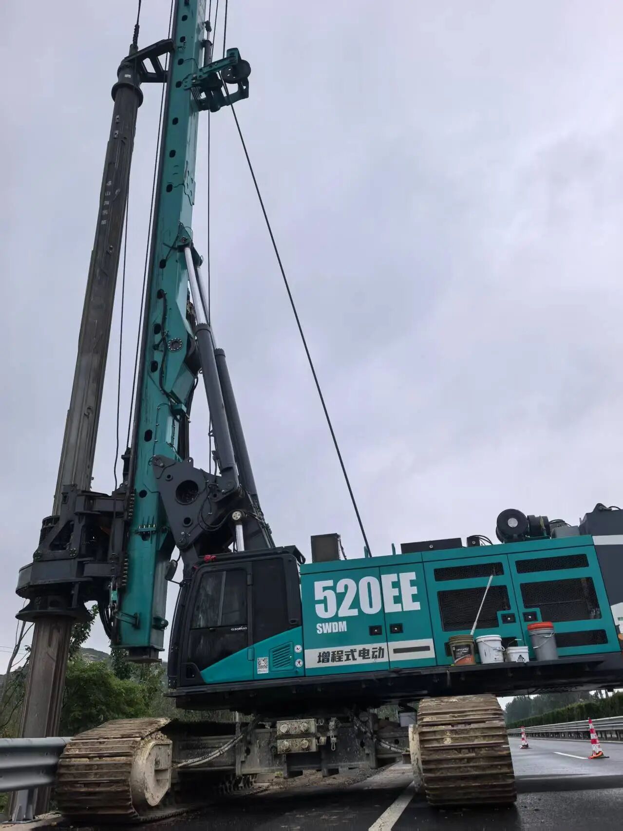 k豆钱包智能增程式电动旋挖钻机助力山东高快建设，绿色施工功效显著