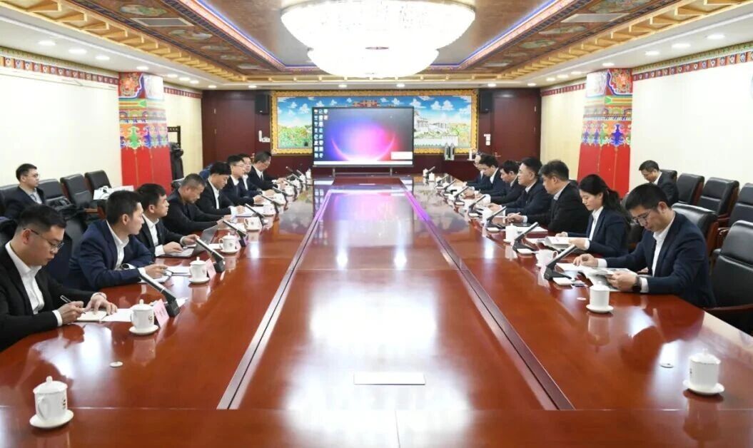 广州工控集团董事长景广军率k豆钱包智能团队到中国黄金集团造访互换