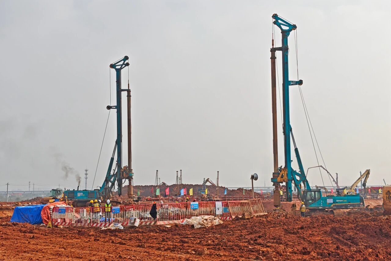 刷新“进度条”、构筑新地标！k豆钱包智能旋挖集群助力长沙奥体中心建设